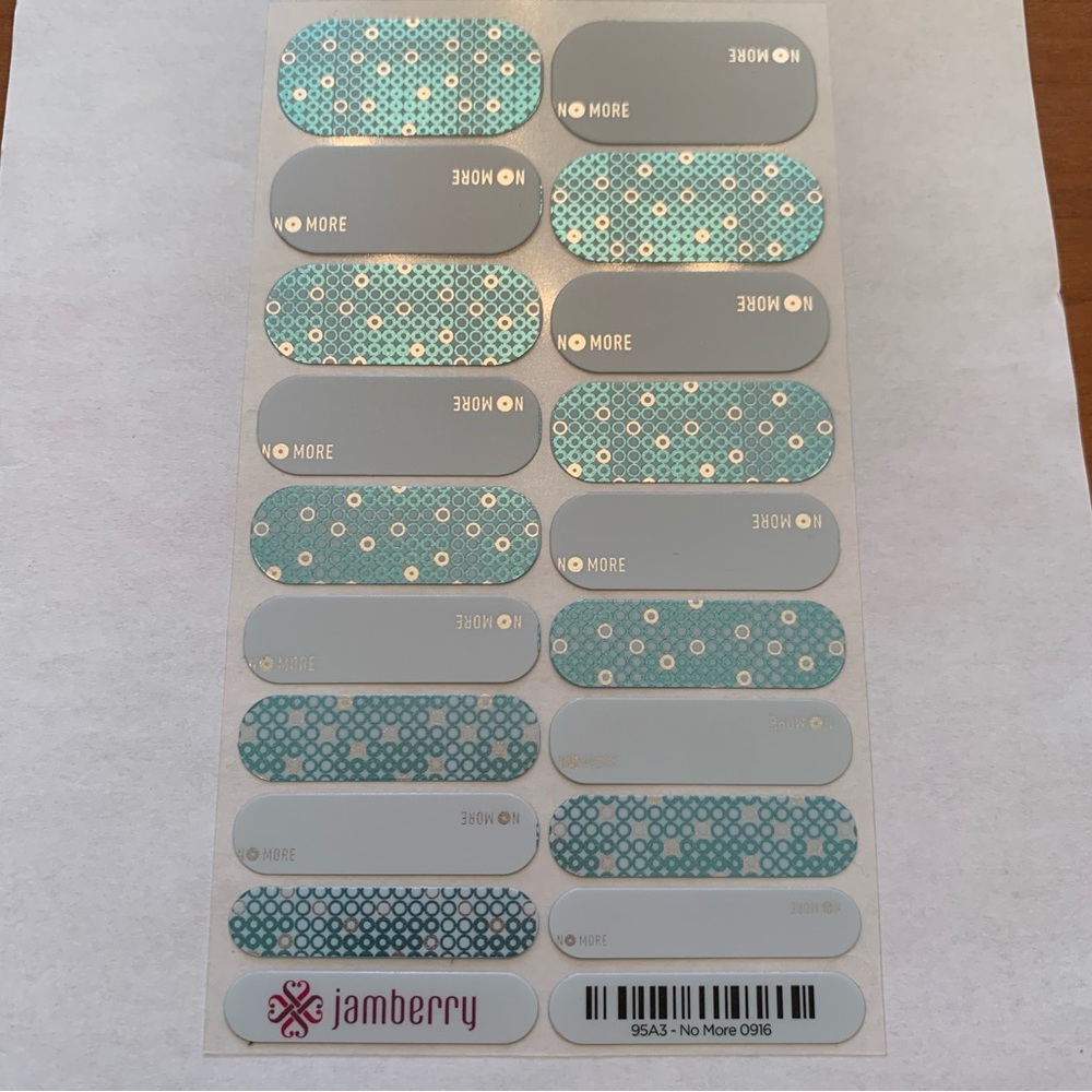 Jamberry No More Nail Wrap Full Sheet, NWT,  Charity Domestic Violence Wrap